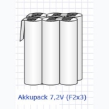 Akkupack 7,2Volt 800mAh F2x3 NiCd mit Lötfahnen