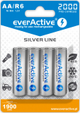 everActive AA Ni-MH 2000mAh ready to use 4er Pack Silver Line