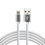 Kabel USB - lightning Silikon 1m 2,4A weiß CBS-1IW
