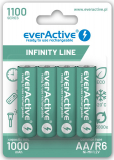 everActive AA Ni-MH 1100mAh ready to use 4er Pack   Infinity Line