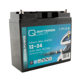 Q-Batteries Lithium Akku 12-24 12,8V 24Ah 307,2Wh LiFePO4