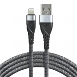 Kabel USB - lightning 1m 2,4A grau CBB-1IG