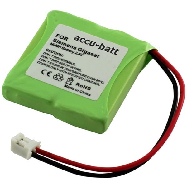 Batterie NI-MH 650mAh compatible pour SIEMENS Gigaset E40, E45, E450, E450  ECO, E450 SIM, E455, V30145-K1310-X382, Swisscom Aton CL-102