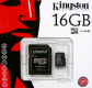 Kingston 16GB micro SDHC Class10