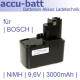 Bosch 9,6Volt NiMH-Akku 3000mAh