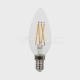 LED Filament Kerze E14 4Watt klar